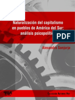 Sanjurjo Alexandra - Naturalizacion Del Capitalismo en Los Pueblos de América Del Sur - Analisis Sicopolitico