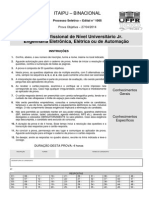 Concurso Itaipu Binacional 1005/2014 - Eng. Eletrônico - Automação