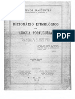 Dicionario Etimológico Da Língua Portuguesa - Antenor Nascentes