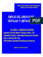 Empleo Del Esnayo SPT Ventajas y Limitaciones