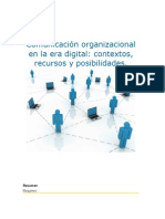 ArtículoComunicación Organizacional en La Era Digital