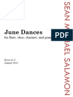 June Dances: For Flute, Oboe, Clarinet, and Piano