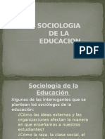 02. Sociologia de La Educacion
