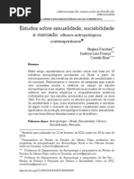 [Artigo] Estudos Sobre Sexualidade, Sociabilidade e Mercado (Regina Facchini Et All)