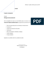 Carta Entrega Documentos