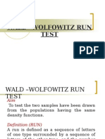 Wald Wolfowitz Test