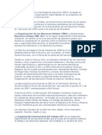 Naciones Unidas (NN. UU.) Es La Mayor Organización Internacional