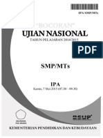 Bocoran Soal UN IPA SMP 2015