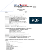 Comprehensive Exam in Filipino 5 (1)