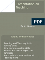 English Presentation On Teaching