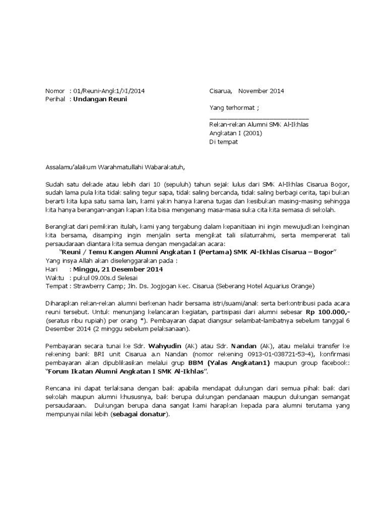 4000 Koleksi Contoh Undangan Temu Kangen Alumni Gratis Terbaru