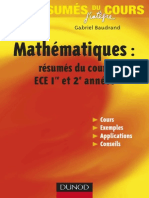 Mathematiques Resumes Du Cours PDF
