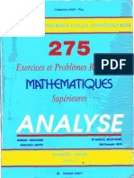 275 Exercices Et Problemes Danalyse Resolus Superieure PDF