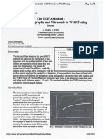 The TOFD Method - Between Radiography and Ultrasonic in Weld Testing