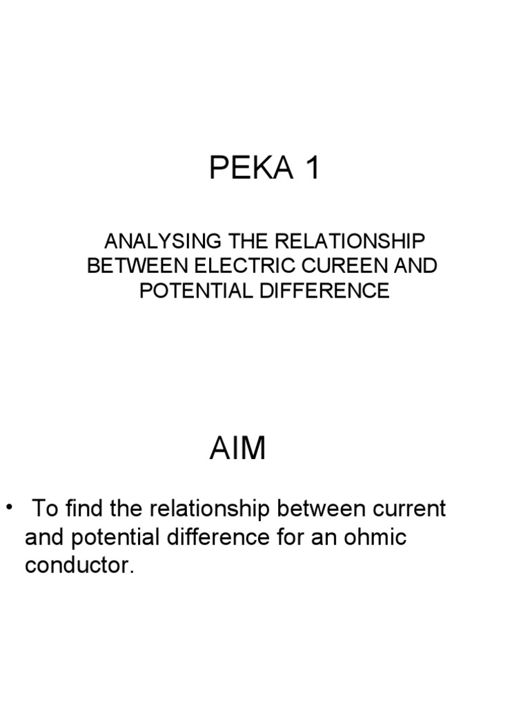 Form 5 - Peka 1 | PDF | Voltage | Experiment