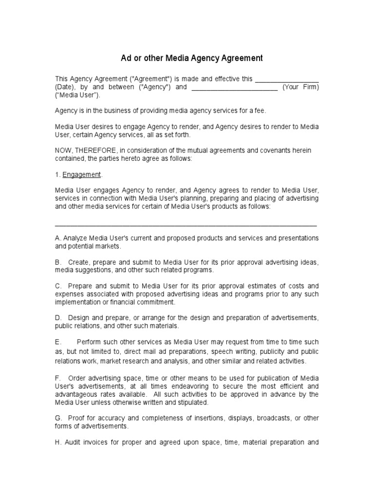 media-agency-agreement-template-pdf-indemnity-invoice
