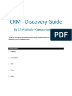 CRM Requirements Checklist