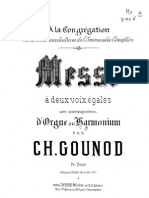 Gounod, Misa Nº7 a Dos Voces y Armonio - Órgano