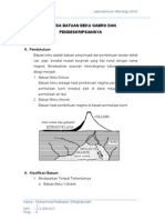 Tugas Minggu III - Genesa Batuan Beku Gabro Dan Pendeskripsiannya