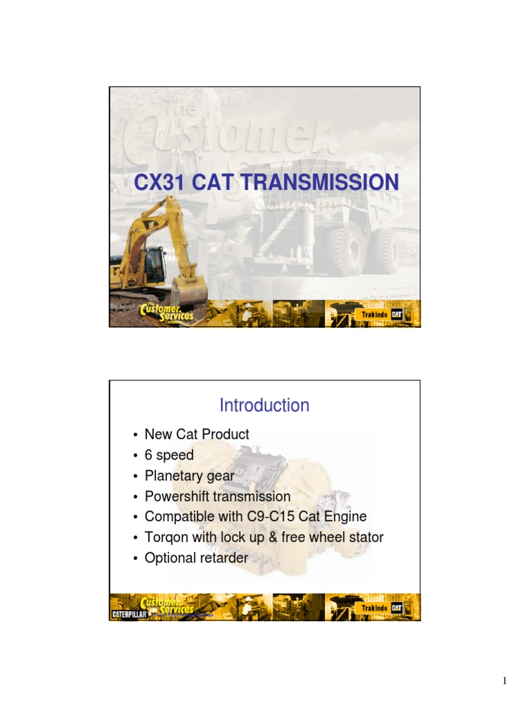 Cx31 Cat Transmissionstudent Handout Transmission (Mechanics