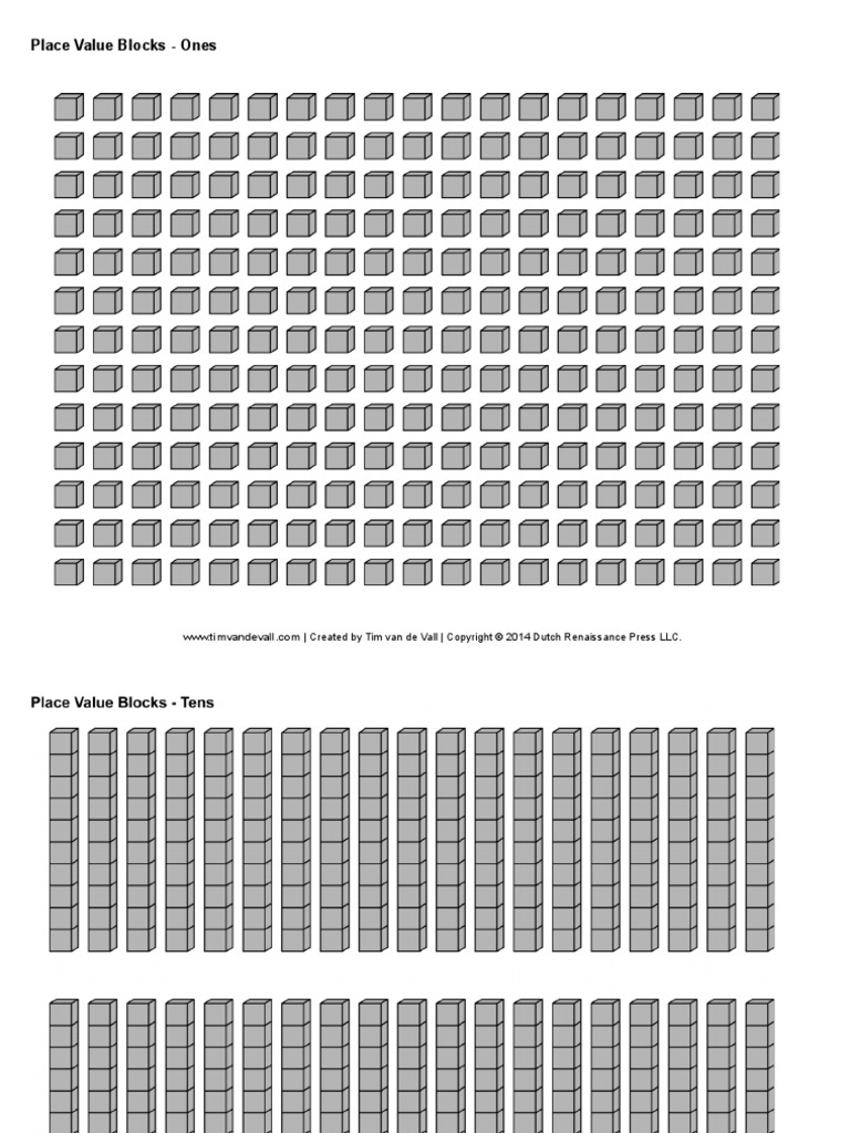 Printable-Base 10-Place-Value-Blocks | PDF | Patent