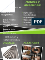 Metales y Aleaciones: Propiedades, Obtención y Usos