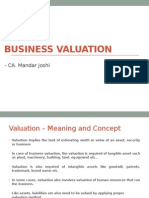 Valuation of Business
