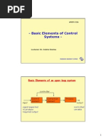 Basic Elements of Control Systems