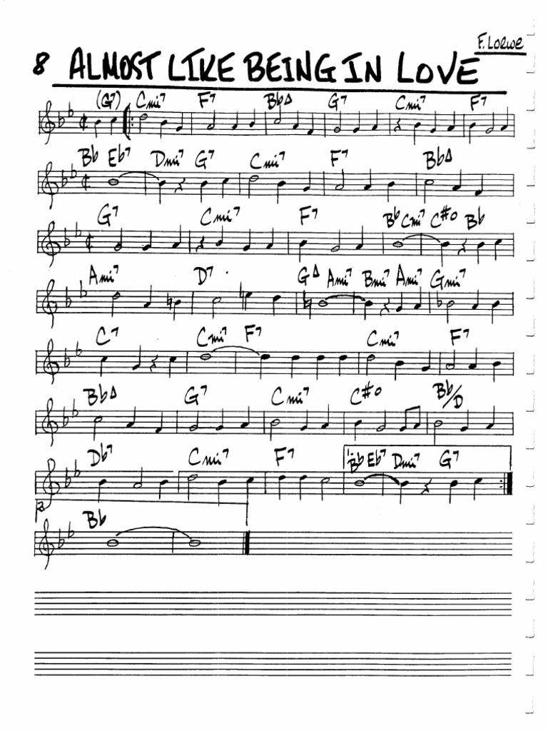 Almost Like Being in Love | PDF