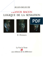 DELEUZE - Francis Bacon, Logique de La Sensation (Paintings)