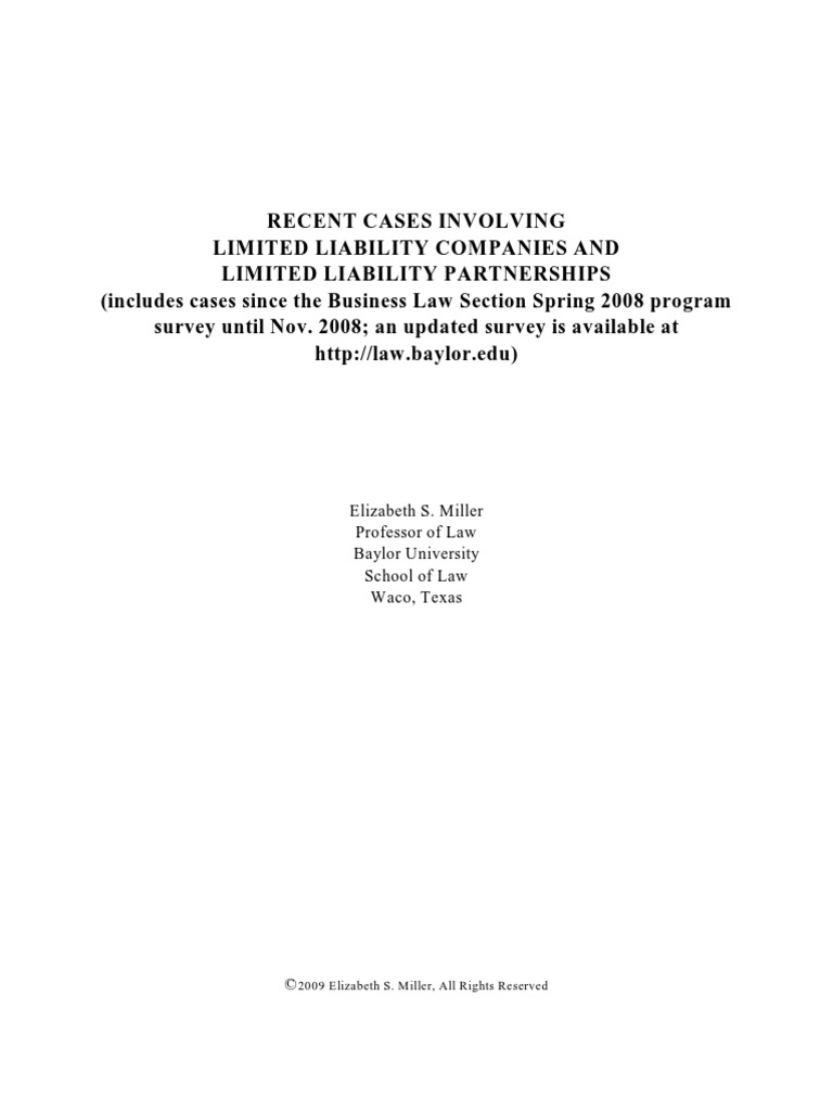 Recent Cases Involving Unjust Enrichment From 2008 2015 PDF