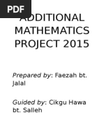 Add Maths Project 2015