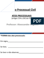 Direito Processual Civil Novo II Aula 01 Atos Processuais i63639157320