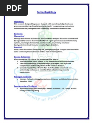 Pathophysiology