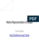 Matrix Representation of Graph