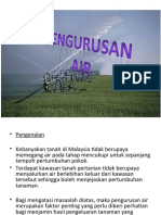 Pengurusan Air Dalam Pertanian