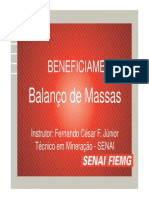 Balanço de Massa - Beneficiamento