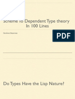 Scheme To Type Theory