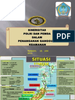 Paparan Penanganan Gangguan Keamanan (Kesbangpol) Tahun 2015