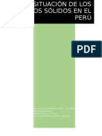 Situación de Los Residuos Sólidos en El Perú