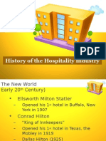 History of The Hospitality Industry