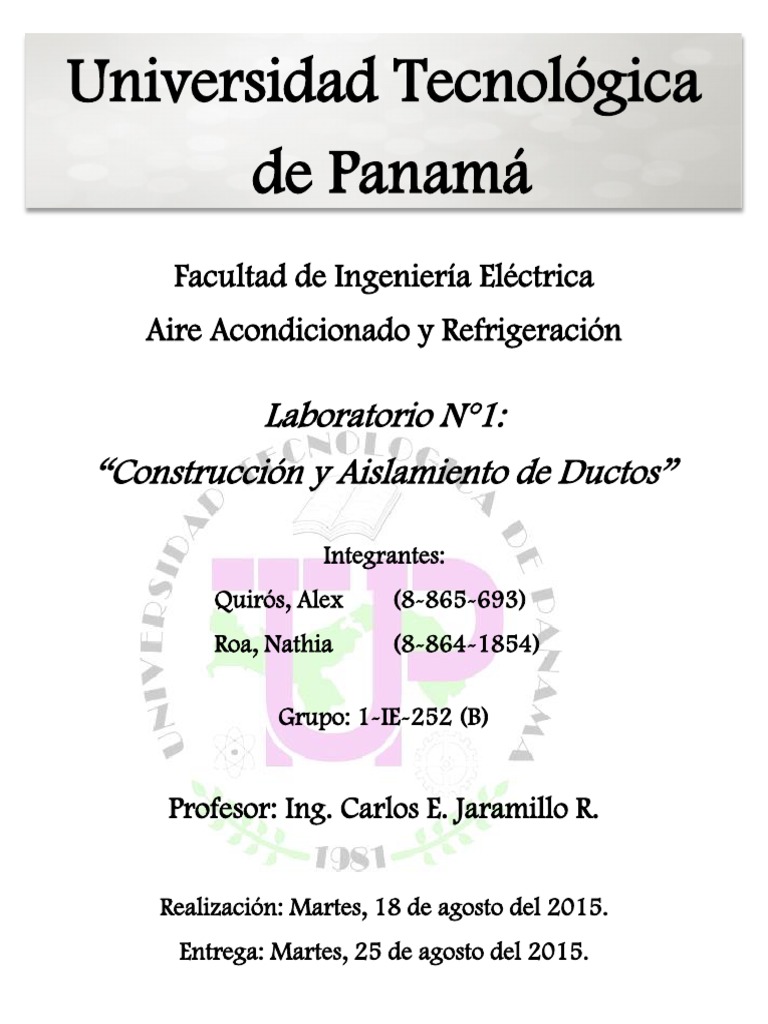 Construcción Y Aislamiento De Ductos Pdf Aislamiento Térmico Aluminio