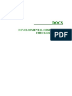 Developmental Observation Checklist System
