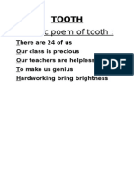 Acrostic Poem of Tooth