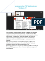 Cómo Crear Documentos PDF Fácilmente en Windows 10