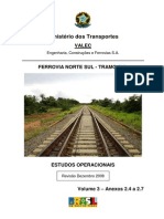 Especificações técnicas da via permanente da Ferrovia Norte-Sul