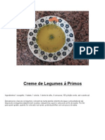 Creme de legumes á primos