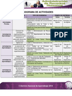 Cronograma de Actividades PDF