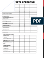 Plantilla Desarrollo Presupuesto Operativo