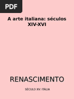 A Arte Italiana Séculos XIV-XVI 